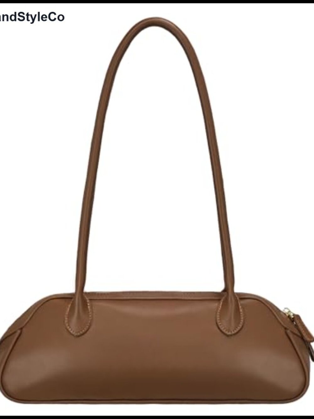 Faux Leather Swing Bag Shoulder Purse with Zip Pockets